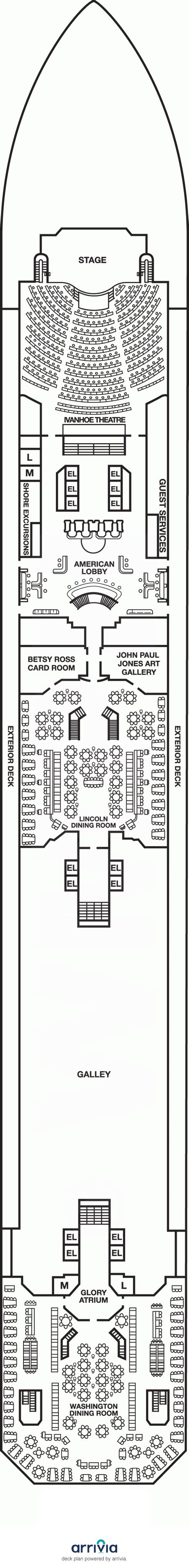 Lobby Deck on Carnival Valor | Carnival Valor Lobby Deck on iCruise.com