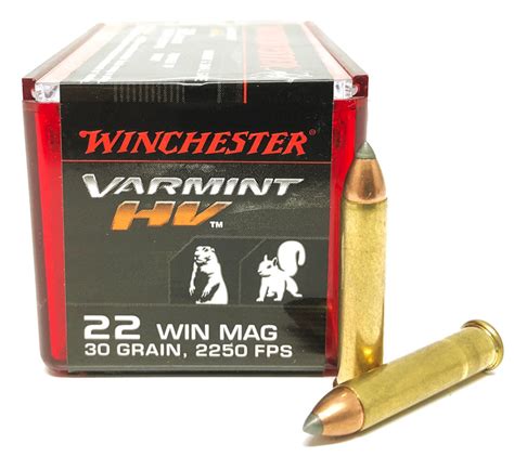 22 Magnum Winchester Varmint Hv 30 Grain V Max S22m2pt For Sale In