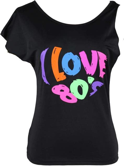 Womens I Love The 80s Disco 80s Costume Outfit Accessories