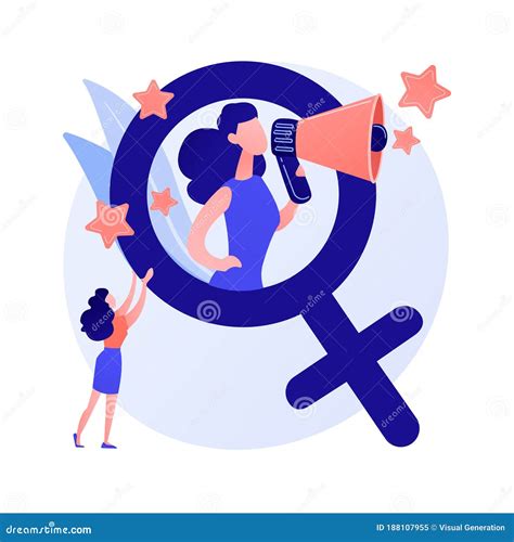 Feminism Movement Vector Concept Metaphor Stock Vector Illustration