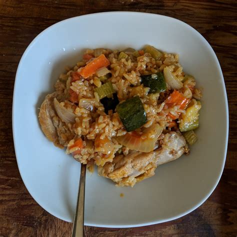 One Pot Portugueseish Chicken And Rice Single Cuisine