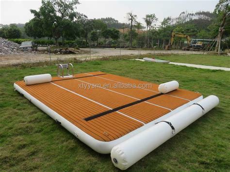 Inflatable Dock Deck Inflatable Floating Platform Oem Odm Drop Stitch Dwf Material Water