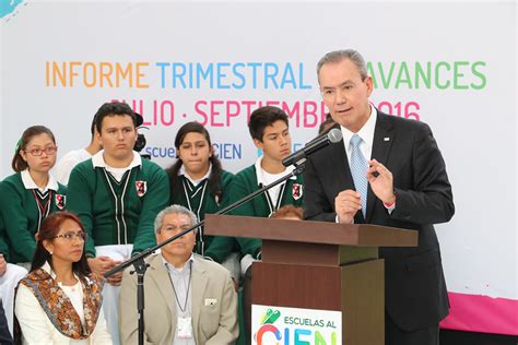 Informe Trimestral Del Programa Escuelas Al Cien Secretar A De