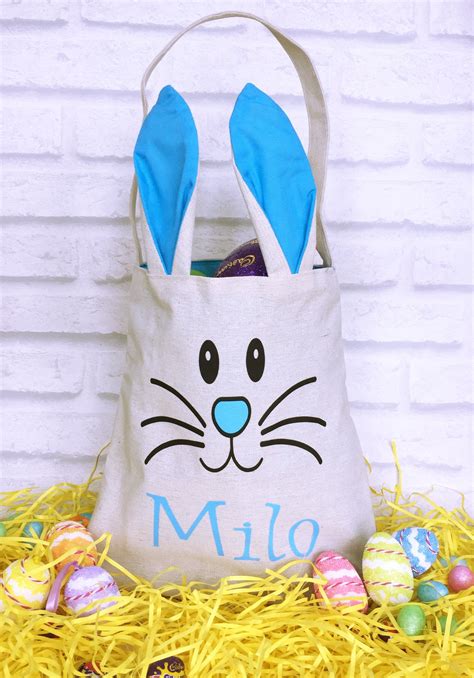 Easter Bunny Bag Easter Egg Hunt Bag Personalised Easter Bags And