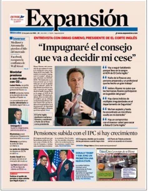 Las Portadas De Los Periódicos Económicos De Hoy Miércoles 13 De Junio