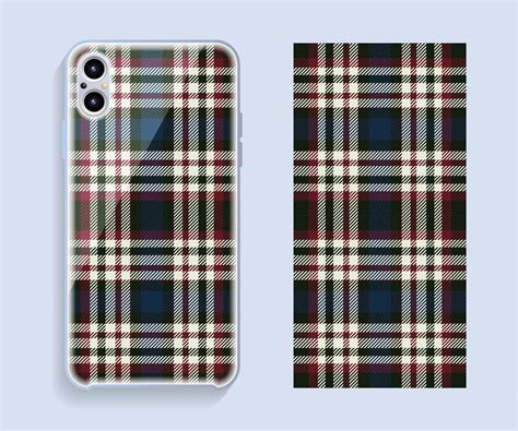 smartphone cover design vector mockup template geometric pattern
