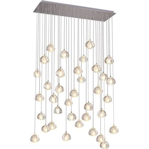 Lustre Moderne En Cristal Pendentif Lumi Re Led Goutte De Pluie