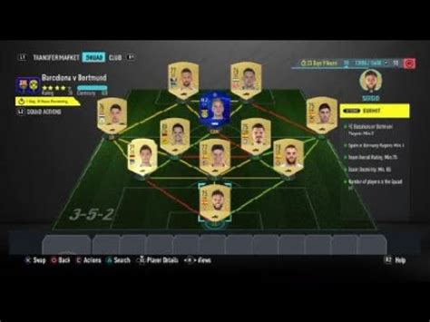 Uefa Marquee Matchups Barcelona V Dortmund Fifa Sbc Youtube