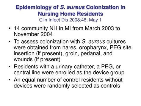 Ppt Colonization And Decolonization Of Mrsa Powerpoint Presentation