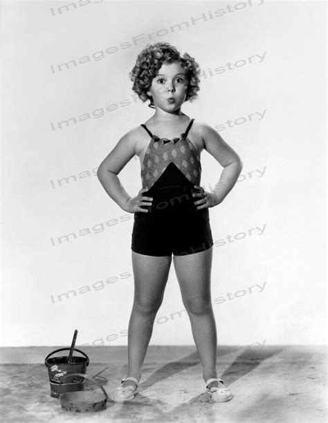 8x10 Print Shirley Temple Cute Shawmut Swimsuit Portrait 1934 Stss