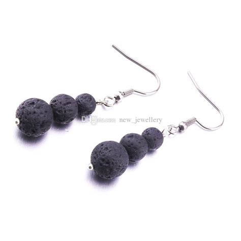 Cheap Mm Mm Mm Lava Stone Bead Earring Aromatherapy Essential Oil