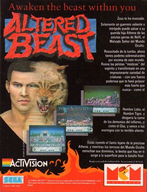 Altered Beast (1988) box cover art - MobyGames