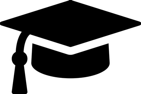 Graduation Cap Clipart Black And White