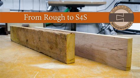 Milling Rough Lumber: Surface 4 Sides S4S - YouTube