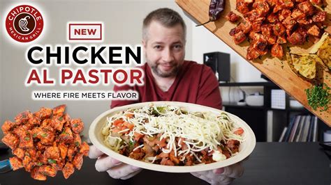 Chipotle NEW Chicken Al Pastor Review YouTube