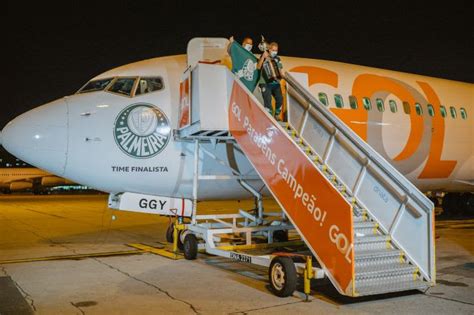 Campeão Palmeiras retorna a São Paulo em voo fretado pela GOL Pontos