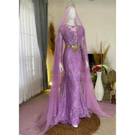 Baju Pengantin Warna Soft Purple 20 Inspirasi Gaun Pernikahan Yang