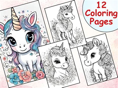 12 Cute Baby Unicorn Coloring Pages Gallop Into Creative Fun