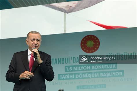 Cumhurbaşkanı Erdoğan İstanbulda Yüzyılın Dönüşümü Temel Atma ve