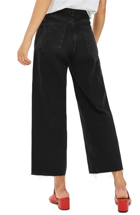 Topshop High Waist Wide Leg Crop Jeans Cropped Wide Leg Jeans