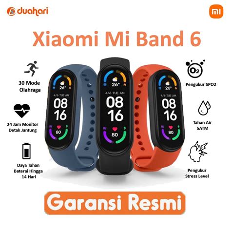 Jual MiBand 6 AMOLED Original Blood Oxygen Monitor 30 Mode Fitness