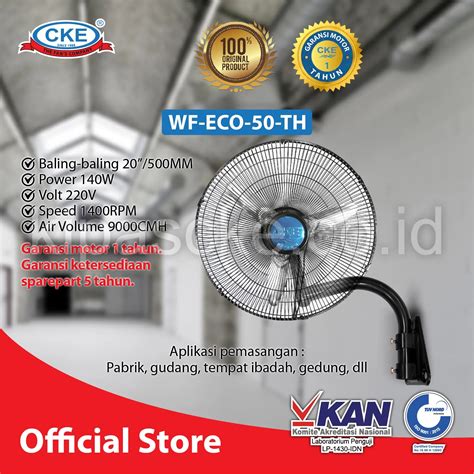 Wf Eco Th Wall Fan Kipas Cke