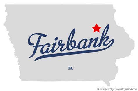 Map of Fairbank, IA, Iowa