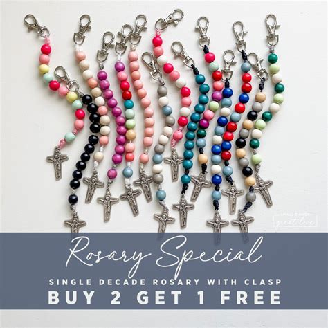 Rosary Special Decade Rosary Buy 2 Get 1 Single Decade Rosary With ...