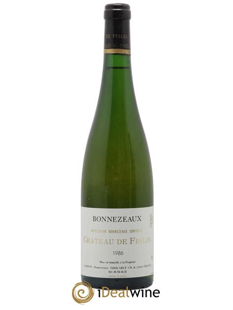 Acheter Bonnezeaux Ch Teau De Fesles Lot