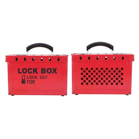 Lockout Tagout Lock Box Portable Steel Group Lockout Tagout Box