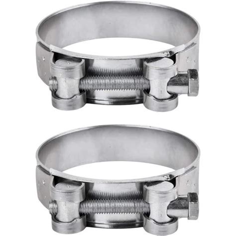 Lot De 2 Colliers De Serrage Renforcés Pour Tuyau De 60 À 63 Mm H3007