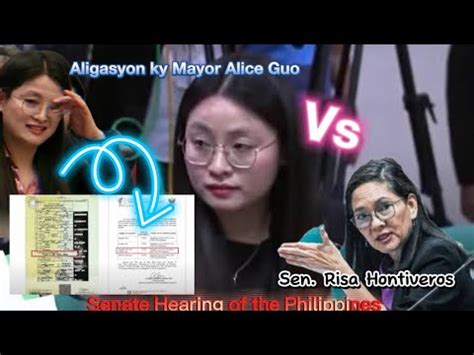 Aligasyon Ky Mayor Alice Guo Ipinapakita Ang Mga Ebidensya Ni Sen