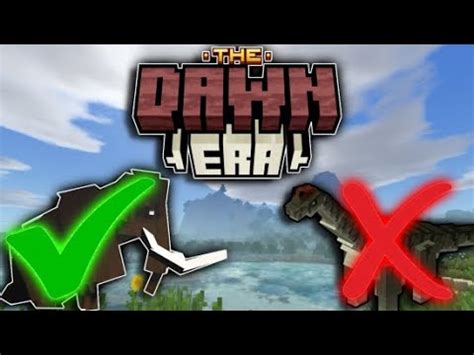 DINOSAURIOS que ESTARÁN y que NO ESTARÁN en THE DAWN ERA MOD MINECRAFT