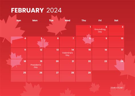 February Calendar Canada Lanny Modesty