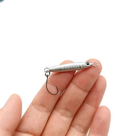 Duoduoyu Pcs Mini Jig Fishing Lures G G Small Fish Single Hook Jig