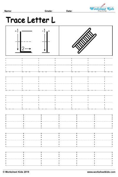 Free Printable Letter L Tracing Worksheets - Infoupdate.org