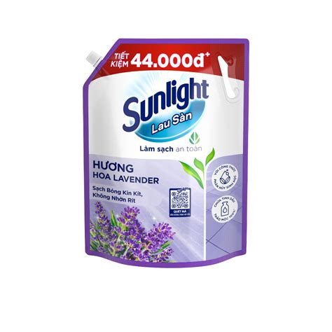 UShop Nước lau sàn Sunlight Tinh dầu thảo mộc hương Lavender túi 3 6kg