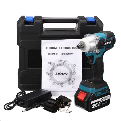 BLMIATKO 388VF 2 In 1 Brushless Impact Wrench 4 Speed Cordless Electric