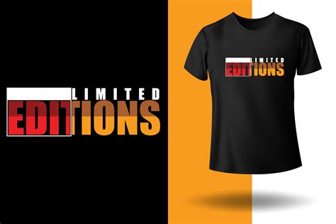 Limited Editions T Shirt Design Graphic By Graphicbeach · Creative Fabrica