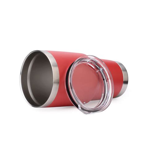 Blank Red Insulated Stainless Steel Sand Rambler 30 Oz Coffee Tumbler