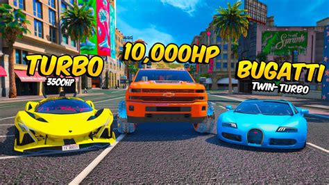 Arrancones En Un Bugatti Contra Una Camioneta De 10000hp Gta Rp YouTube