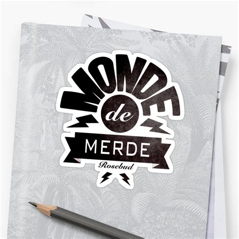 Monde De Merde La Classe Américaine Sticker By Chigadeteru Redbubble