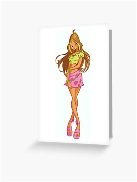 Carte De Vœux For Sale Avec Lœuvre Flora Winx Club De Lartiste