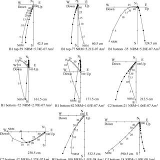 Orthogonal Projection Of Natural Remanent Magnetization Nrm Vectors