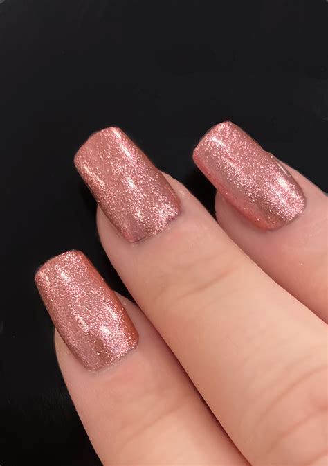 Electric Love Pink Metallic Foil Nail Polish Custom Blended Glitter Nail Polish Indie