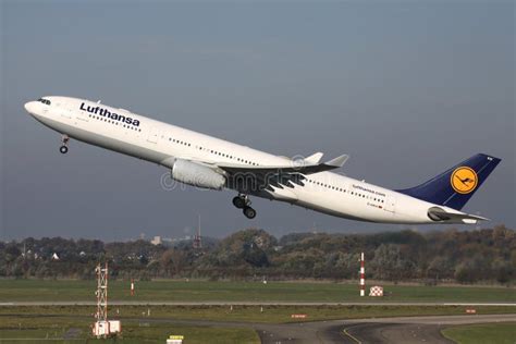 Lufthansa Airbus A Editorial Photography Image Of Long