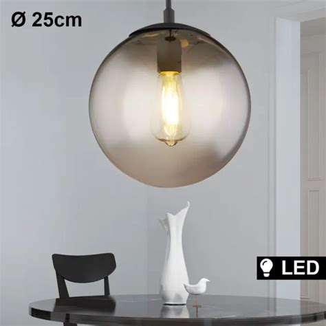 Led Pendule Variateur Boule En Verre Lampe Suspendue Sommeil Chambre Couvrir Eur 81 09 Picclick Fr