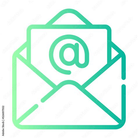 Gmail Gradient Icon Stock Vector Adobe Stock