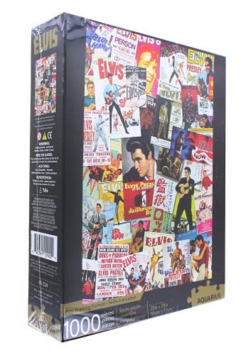 Elvis Presley Movie Poster Collage 1000 Piece Jigsaw Puzzle 1 Each