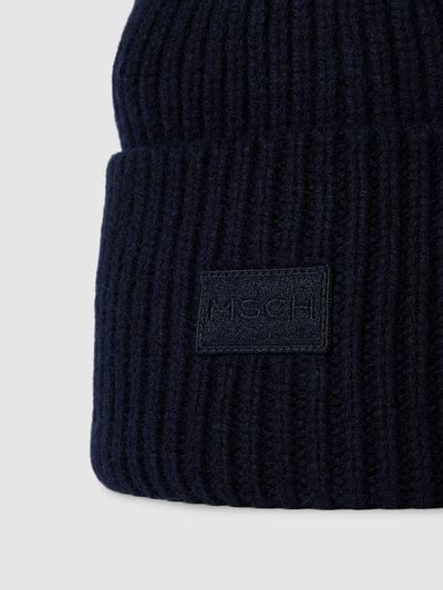 Kup online MSCH Copenhagen Czapka beanie z naszywką z logo model Kara